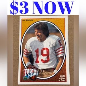 Joe Montana 1991 Upperdeck San Francisco 49ers NFL Football Card
